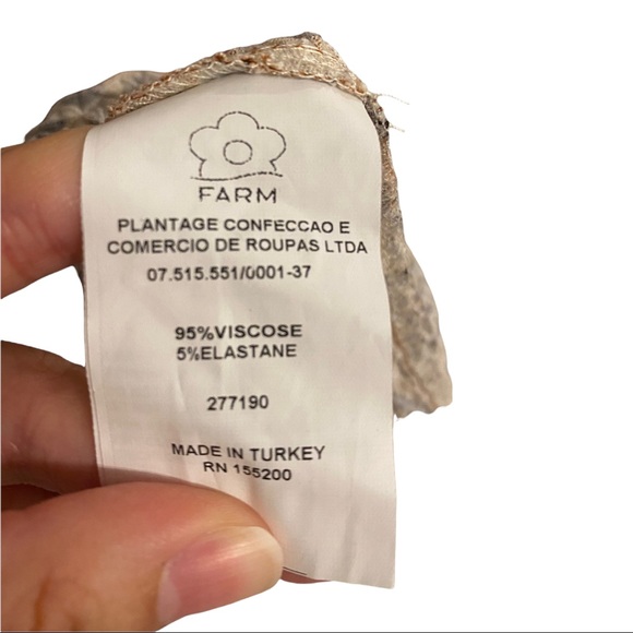 Anthropologie Farm Rio Alyse Midi Dress Leopard Size Large NWOT - Picture 8 of 9